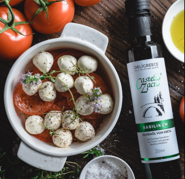 Basilikum-Olivenöl-Deligreece