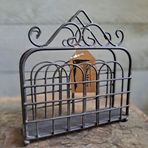 Serviettenhalter aus Eisen Vintage Shabby Look.